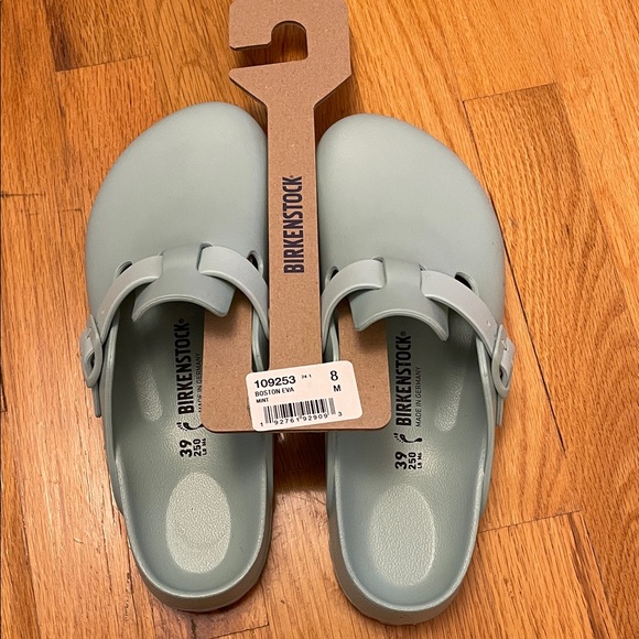 Birkenstock Boston EVA Clogs-Slides. Size W8 M6 EU39. Surf Green/Mint. NWT! - Picture 5 of 15
